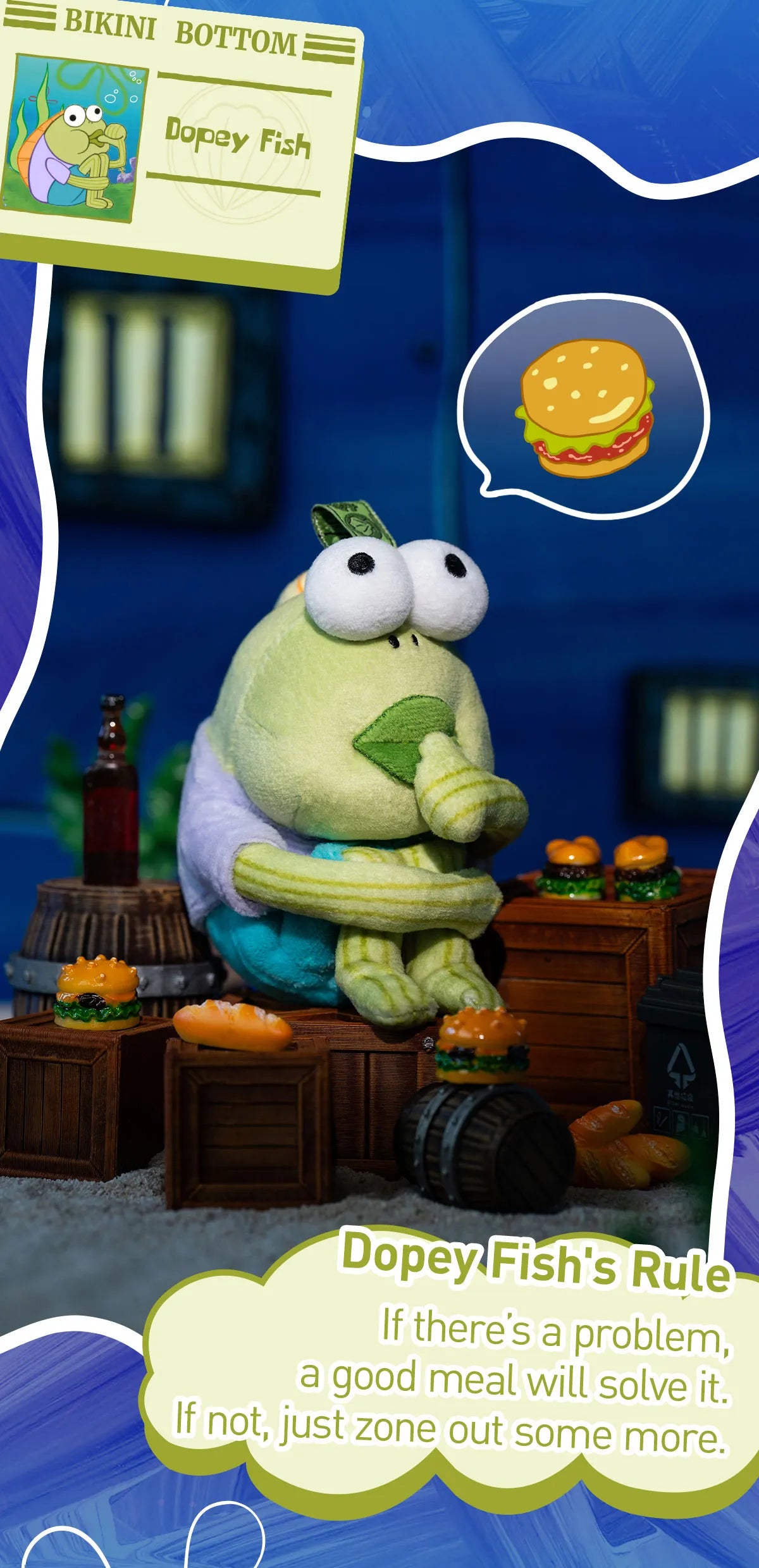 Bikini bottom Dopey fish open confirmed box