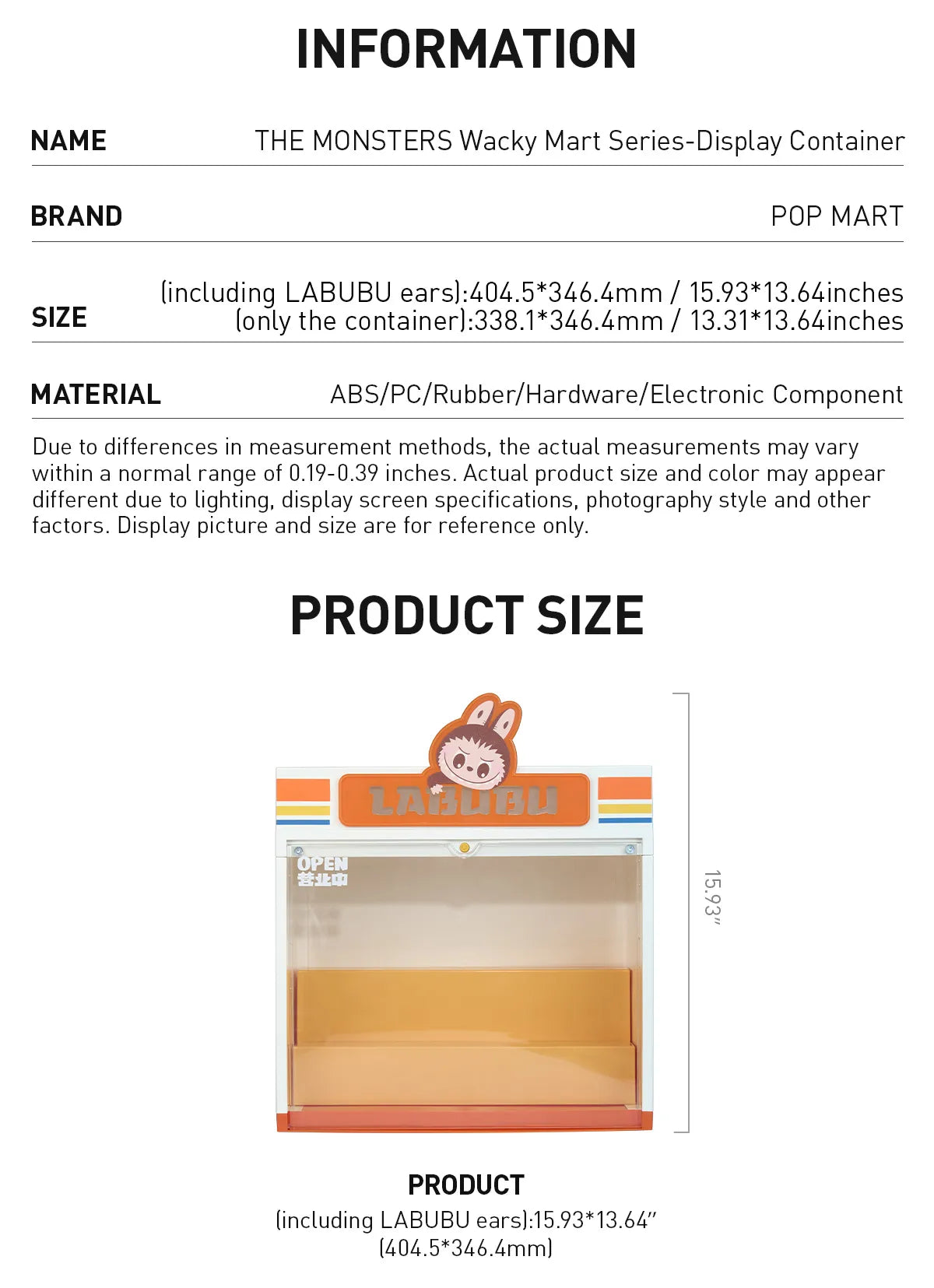 THE MONSTERS Wacky Mart Series-Display Container