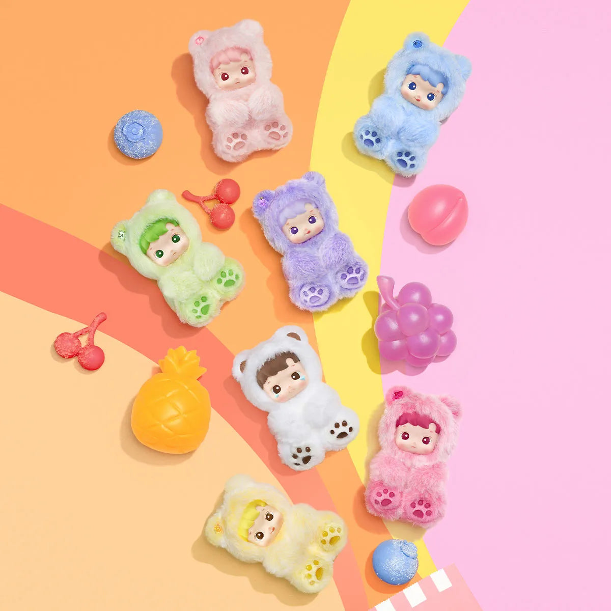 HACIPUPU Gummy Bear Series-Vinyl Plush Pendant Blind Box